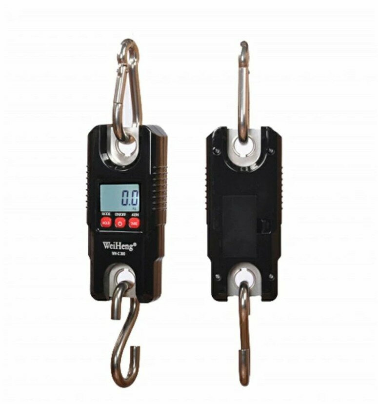 電子クレーンスケール 最大計量300kg 精度100g ポータブル吊りはかり 荷物動物デジタル吊り秤