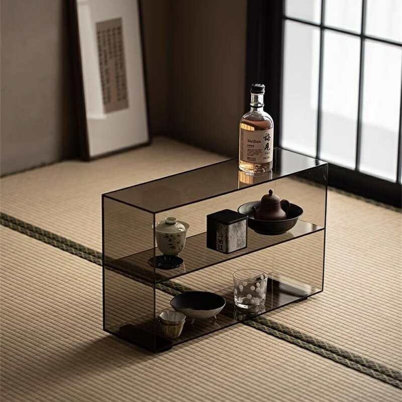 軽奢アクリル透明ティーポット家庭用茶器展示棚博古棚デスクトップラック多層収納棚