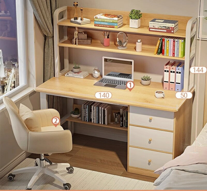 机、本棚、一体机、シンプルな家庭用学生は字を書くことを学びます寝室机、デスクワークデスクトップパ..