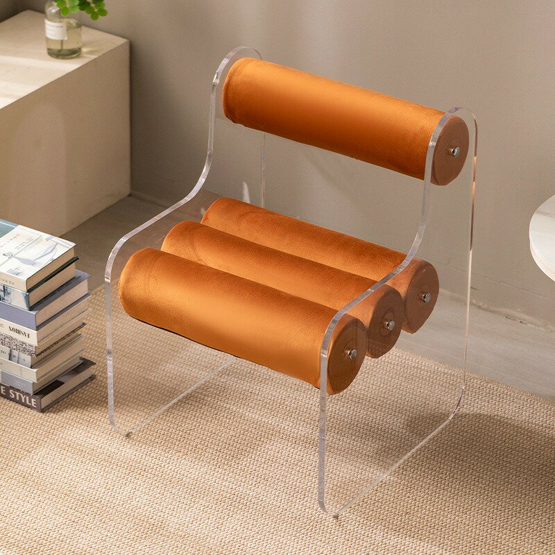 カジュアルチェア一人部屋の美容相談ソファ無垢材靴を交換椅子背もたれの長い椅子アクリルのダイニング..