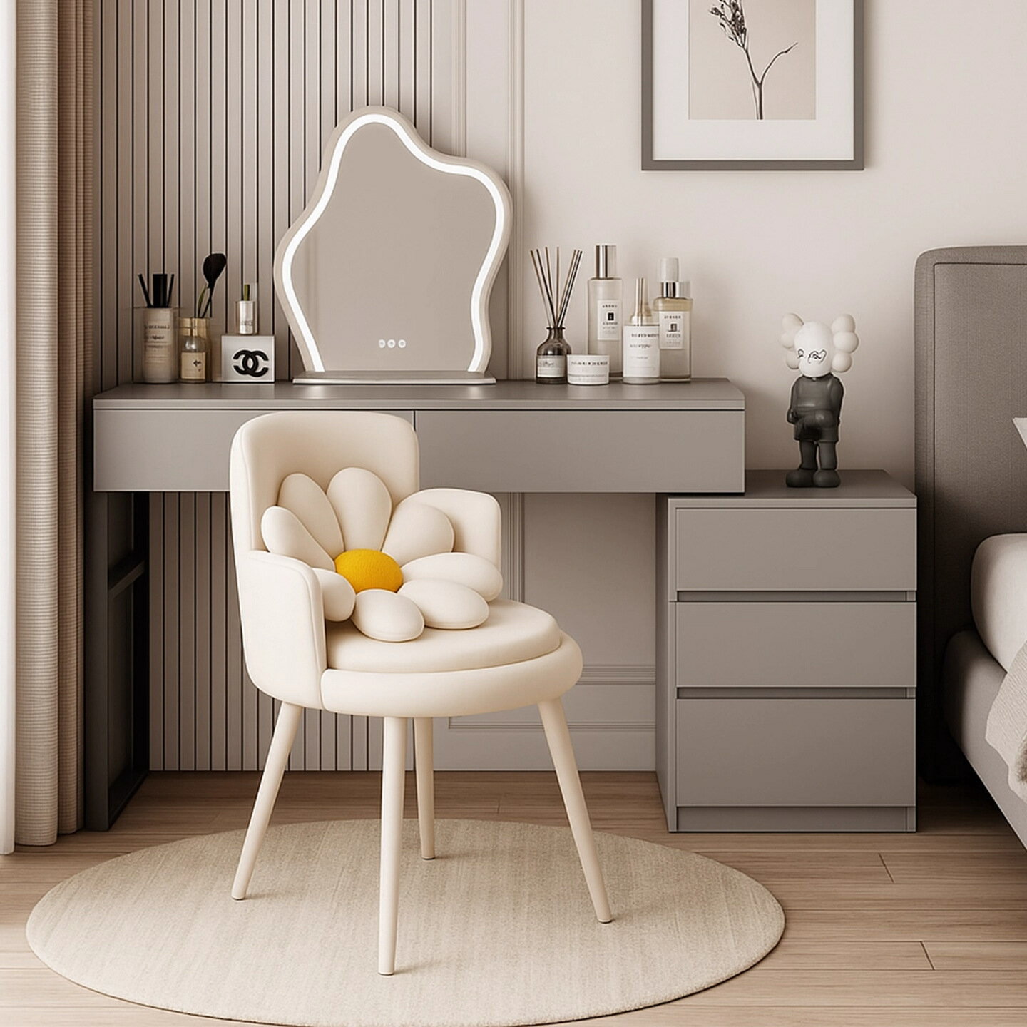 軽くて贅沢なドレッサー寝室モダン