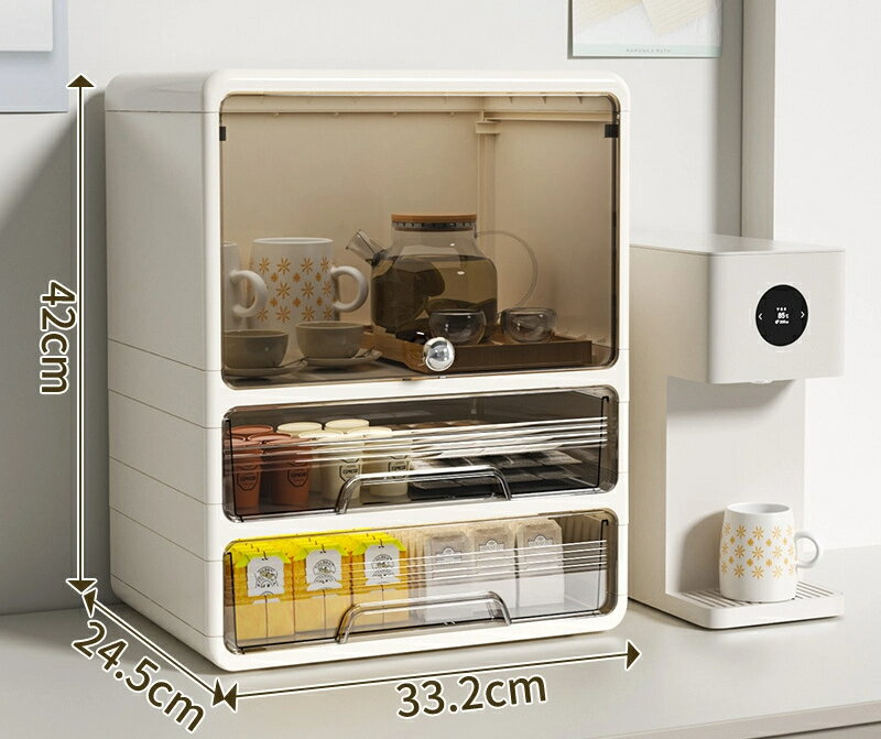 ティーバッグ収納オフィス給湯室コーヒー液ミルクロッカーコーヒーカップマグカップ大容量ロッカー