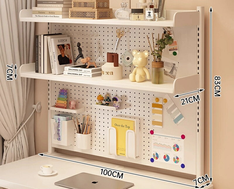 学生寮本棚ホールボード棚勉強机本収納棚机絵本棚壁際整理棚