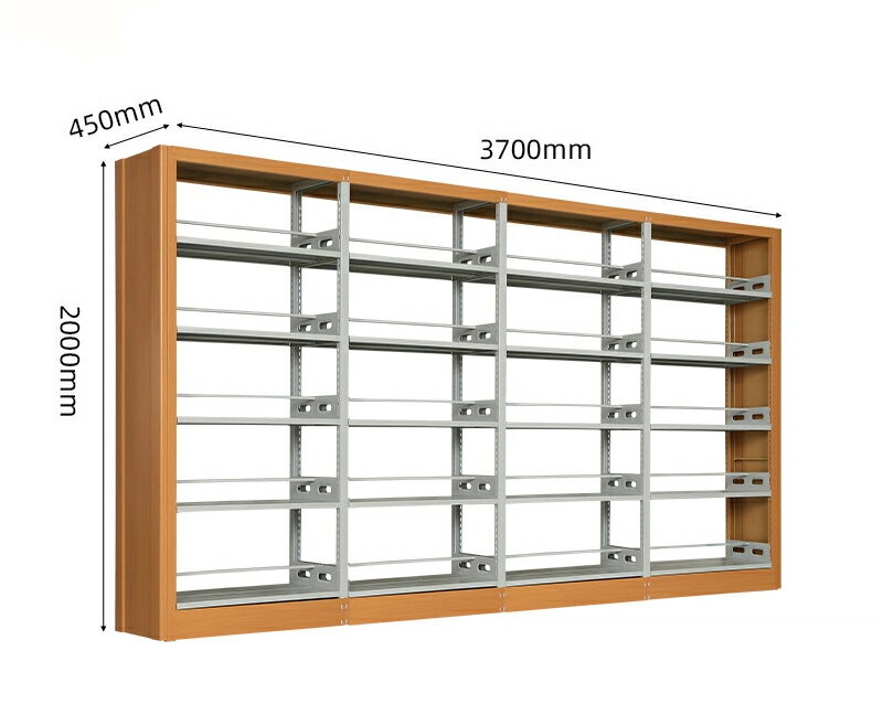 鋼制図書館書架学校閲覧室資料架檔案証架単双面図書収納架メーカー