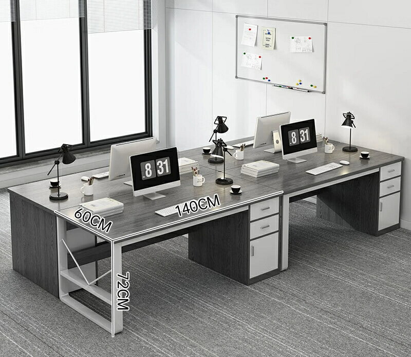 コンピュータ机の大きいデスクトップ卓上式単板机家庭用経済事務作業台学習コンピュータ机と椅子現代机