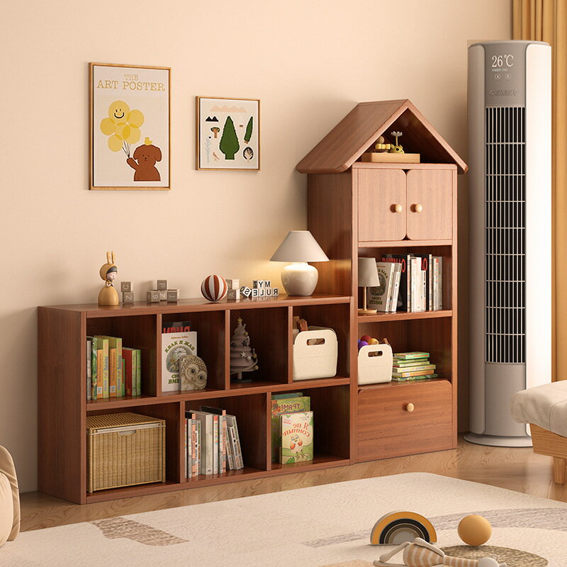 床棚床棚壁際一体棚幼稚園絵本ロッカー格子ロッカー子どもの本棚