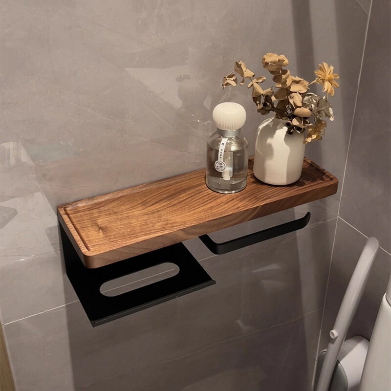 トイレトイレット・ペーパー・ボックス棚壁のトイレトイレット・ペーパー・ボックス無垢材のトイレット..