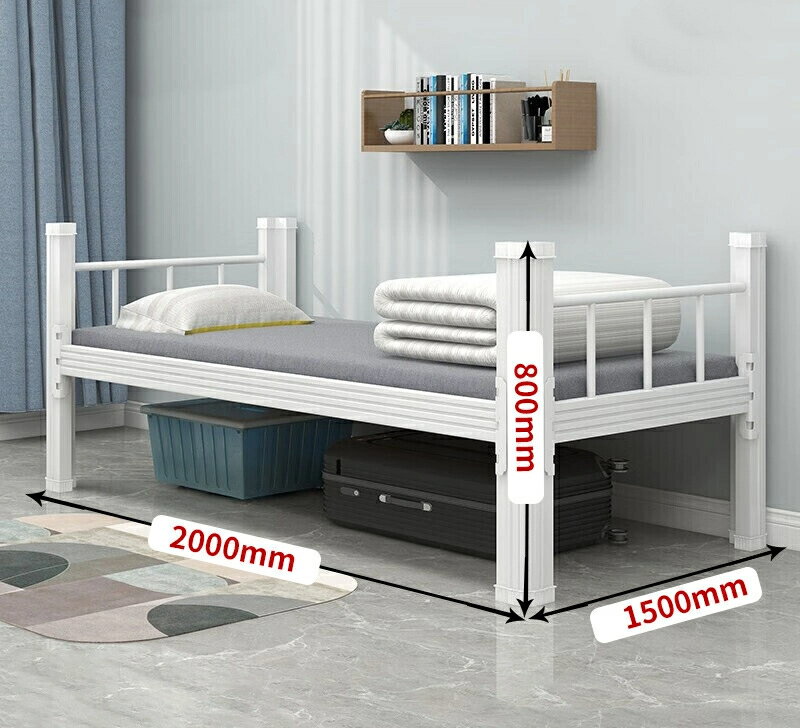 上下に敷いた鉄骨のベッド学生の寮の2段ベッド寝室アパートのベッド工事現場の従業員の高低のベッド鉄..
