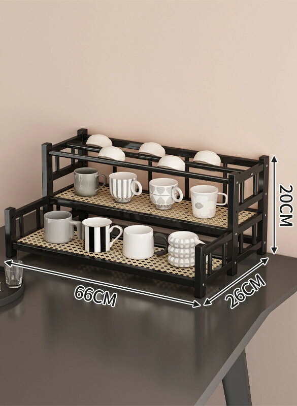 ティーテーブルの上に中国式小型博古架ティーカップ棚収納棚茶室茶水棚ティーポット棚