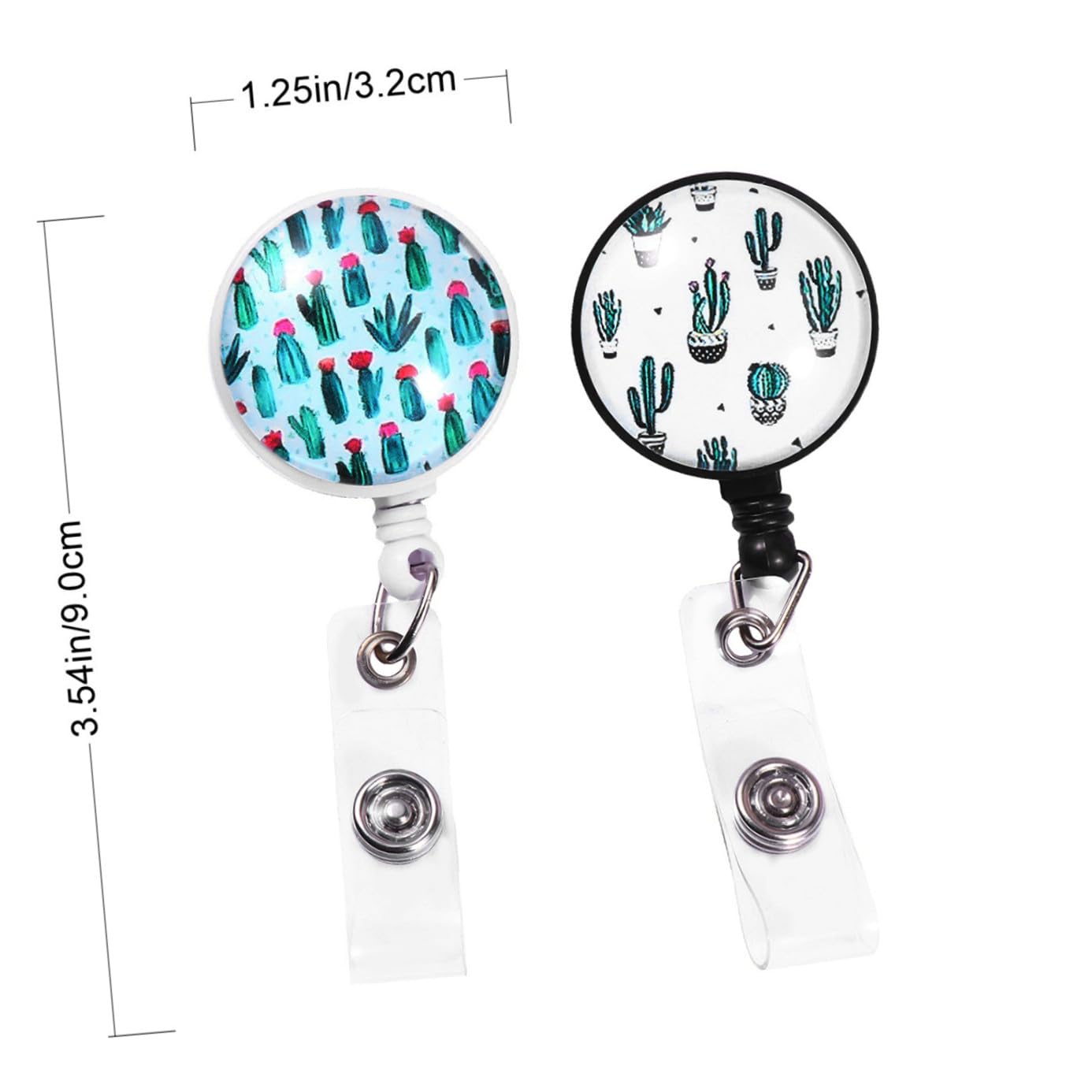 2個 バッジ リール 格納式 コード 格納式 ロープ ワニ ワニ クリップ バッジ 吊り下げ 漫画 プリント バッジ リール ホルダー クリップ Id バッジ