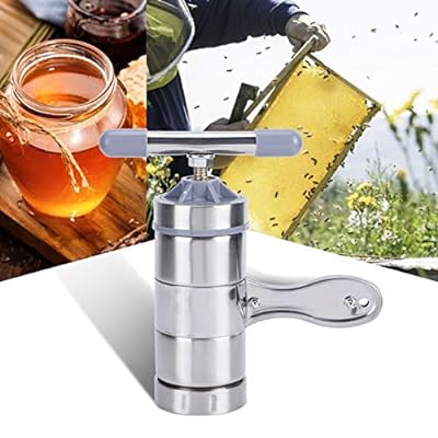 蜜こし器 手動ハニープレッサー 採蜜ツール 養蜂ツール ボトル付き