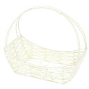 大橋新治商店/方舟 アイボリー/20-021【01】 花器、リース 花かご・フラワーバスケット その他 花かご