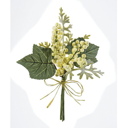 【造花】アスカ/ミックスバンチ　フロストグリ－ン/A-42195-051F【07】【取寄】 造花（アーティフィシャルフラワー） 造花葉物、フェイクグリーン その他の造花葉物・フェイクグリーン