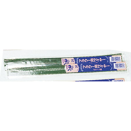 ワイヤー地巻小束＃28　色番：24　グリーン　5束/AW000628-024【01】 花資材・フローリスト道具 フラワ..