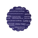 Gracias/リセシート 55Φ No.8 ネイビー×シルバー/105508【01】 ラッピング用品 、梱包資材 ラッピングペーパー(包装紙) カットアイテム
