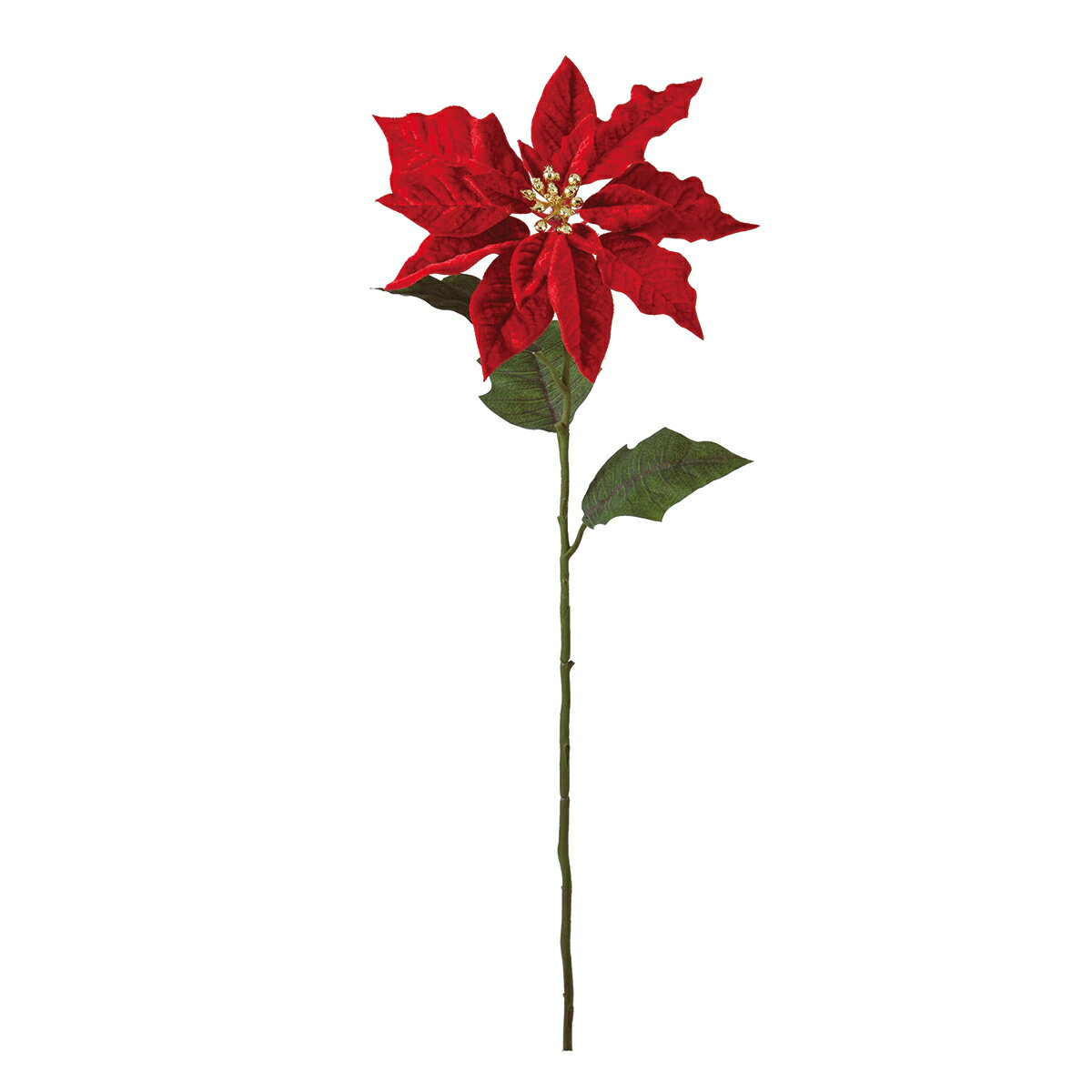 【サイズ】花径23〜30×L55×W55cm素材：ポリエステル◎生地/光沢ベルベット風、5輪付　Φ23×2　Φ27×2　Φ30×1・造花は人の手作業で作られており、一つ一つに生のお花同様の個体差があります。シワ・ほつれ等はリペアを施してご利用ください。・お花・実・葉は茎から取れる仕様になっているものが大半です。お届け時に取れてしまっている場合は付け戻してご利用下さい。【お取り寄せ商品について】※こちらはお取り寄せ商品となります。現在メーカーデータ上在庫のあるものを掲載させて頂いておりますがメーカー実在庫の欠品等によりご注文いただいた後に欠品が発生する場合がございます。その場合にはメールにてご案内をさせて頂きます。4967116069184/20160815new/t17xmgl/17awiso/t19awxm3/20ax-100造花（アーティフィシャルフラワー） 造花 花材「は行」 ポインセチア/クリスマス