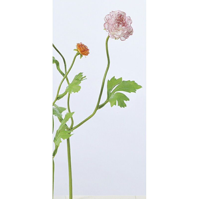 【造花】アスカ/ラナンキュラス×1 ツボミ×1 モ-ブピンク/A-32969-055P【01】【取寄】 造花（アーティフィシャルフラワー） 造花 花材「ら行」 ラナンキュラス