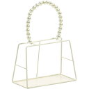 SG Wonder zone/パールワイヤーBAG L/533-084W【07】 花器、リース 花器・花瓶 ワイヤー花器