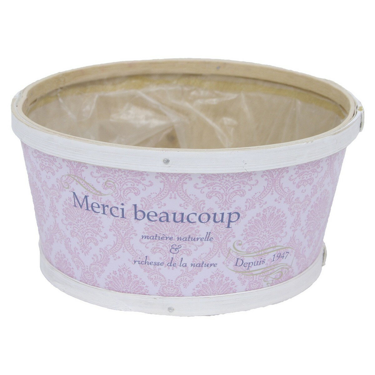 大橋新治商店/ダマスクピンク アレンジM/73-402【01】[10個] 花器、リース 花器・花瓶 木製花器