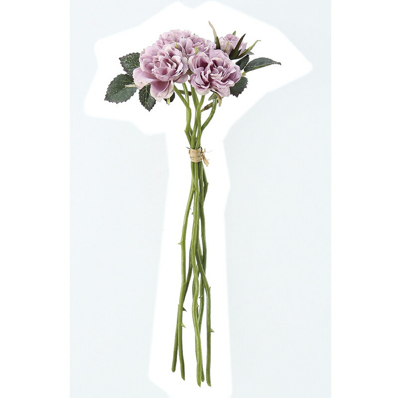 アスカ/ローズバンチ×5（1束6本） ローズクオーツ/A-31865-025 造花（アーティフィシャルフラワー） 造花 花材「は行」 バラ