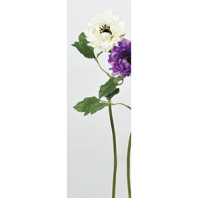 【造花】アスカ/アネモネ ホワイト/A-33018-001【01】【取寄】 造花（アーティフィシャルフラワー） 造花 花材「あ行」 アネモネ