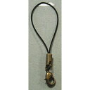 NBK日本紐釦貿易/カン付ナスカンストラップ 5本 アンティークゴールド×黒/KD132【10】 手芸用品 アクセサリー ストラップ・キーホルダー 手作り 材料