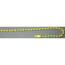NBK日本紐釦貿易/カラーボールチェーン 1.5mm×10cm イエロー(100本)/NS290-100【10】 手芸用品 アクセサリー ストラップ・キーホルダー 手作り 材料