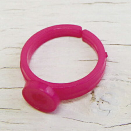 NBK/アレンジリング 5個 濃ピンク/A5-66【10】 手芸用品 アクセサリー アクセサリーパーツ 手作り 材料