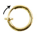NBK日本紐釦貿易/フープイヤリング 5組入 G ゴールド/KE167-G【10】 手芸用品 アクセサリー ピアス・イアリング 手作り 材料