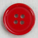 NBK/カラーボタン 18mm 6個 赤/CG1700-18-15【10】【取寄】 手芸用品 ソーイング資材 ボタン 手作り 材料