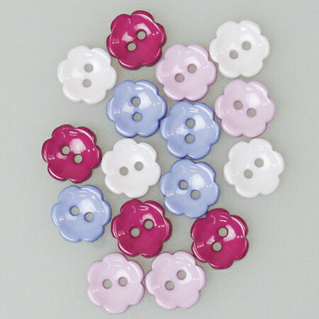 NBK日本紐釦貿易/キャンディ釦（ボタン） ラベンダー 花 つや消し 16個/CG1512【10】 手芸用品 ソーイ..
