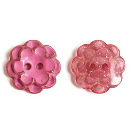 NBK日本紐釦貿易/花柄リバーシブルボタン 18mm 6個入 ストロベリー/CG1610-ST【10】 手芸用品 ソーイング資材 ボタン 手作り 材料