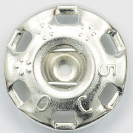 NBK日本紐釦貿易/ニュー500番 スナップ 白（シルバー） 10グロス 1440個/F500-00W-G【10】 手芸用品 ソ..