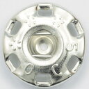 NBK日本紐釦貿易/ニュー500番 スナップ 白(シルバー) 72個付/F500-1W【10】 手芸用品 ソーイング資材 ボタン 手作り 材料