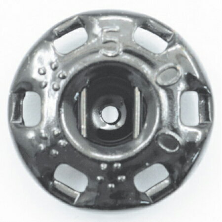 NBK日本紐釦貿易/ニュー500番 スナップ 黒（黒ニッケル） 36個付/F500-2B【10】 手芸用品 ソーイング資..