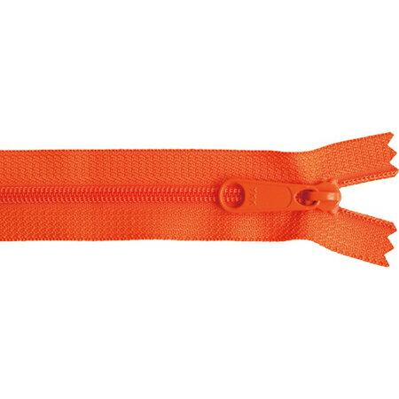 NBK/45コイルカラフルファスナー 30cm 5本 オレンジ/45CFC30-523【10】 手芸用品 ソーイング資材 ファスナー 手作り 材料