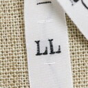 NBK日本紐釦貿易/サイズタグ「LL」 9mm巾 500個/TME-LL-500【10】 手芸用品 ソーイング資材 ストラップ用カン 手作り 材料