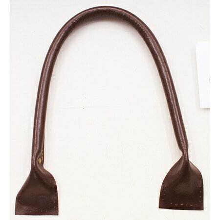 NBK日本紐釦貿易/撥水加工本革持ち手 2本 チョコ チョコ/KT61-C【10】 手芸用品 持ち手・金具 持ち手 手作り 材料