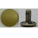 NBK日本紐釦貿易/中カシメ片面足長 Φ7×7mm アンティークゴールド 50組/F3-63【10】 手芸用品 持ち手・金具 カシメ 手作り 材料