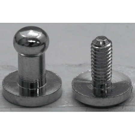 NBK日本紐釦貿易/ネジ式ギボシΦ4.2mm S 5個 シルバー/LG1【10】 手芸用品 持ち手・金具 カシメ 手作り 材料