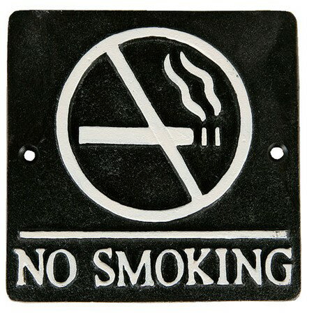 ダルトン/スクエアサイン 「NO SMOKING」 アンティークブラック/S355-117ABK【07】【取寄】 店舗ディスプレイ・店内装飾 店舗看板・プレート その他