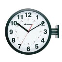 ダルトン/ダブルフェイス ウォールクロック ブラック/S82429BK【07】【取寄】 店舗ディスプレイ・店内装飾 店舗インテリア・雑貨 壁掛け時計・置き時計