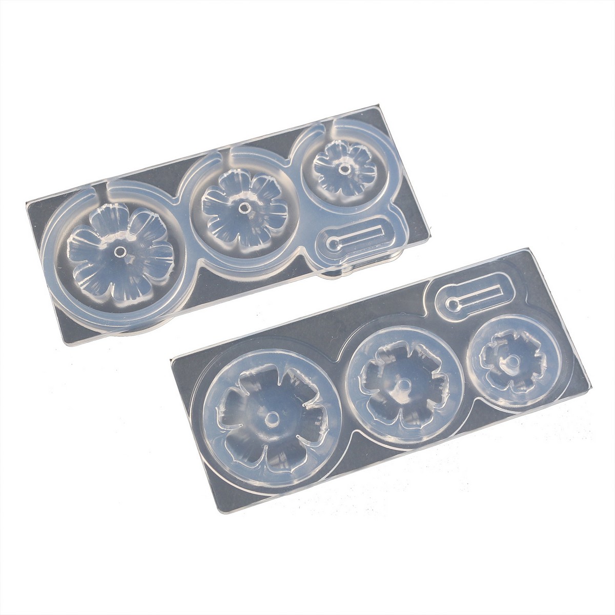 亀島商店/レジンクラフト用 ソフトモールド フラワー立体型A 花芯型付き 1組入/KAM-REJ-646【10】 手芸用品 レジン レジン用モールド 手作り 材料(3)