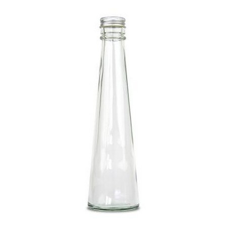 ハーバリウム瓶(テーパー)200ml アルミキャップ付「キャップ色：シルバー」【10】【取寄】 ハーバリウム 瓶・ボトル ガラス瓶