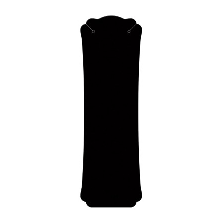 original works/ネックレス専用台紙 ブラック L 12枚/19-2670【01】[5冊] ラッピング用品 、梱包資材 ..