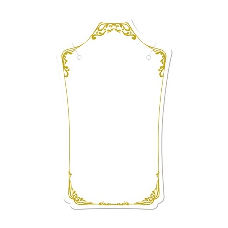 original works/ネックレス専用台紙 ホワイト S 16枚/19-2682【01】[5冊] ラッピング用品 、梱包資材 ..