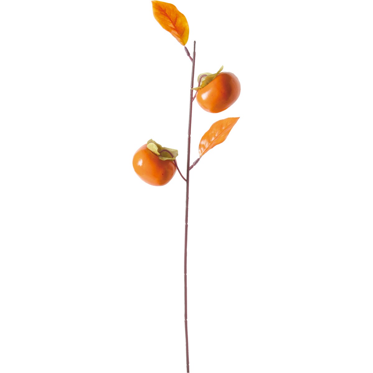 【造花】YDM/カキ×2 オレンジ/FS-9005-OR【01】【取寄】 造花（アーティフィシャルフラワー） 造花実物、フェイクフルーツ 柿