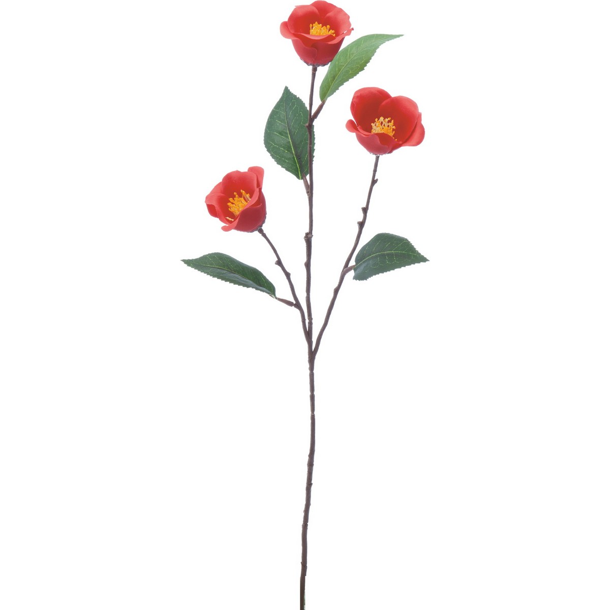 【造花】YDM/サテンツバキ レッド/FS-5233-R【01】【取寄】 造花（アーティフィシャルフラワー） 造花 花材「た行」 ツバキ（椿）
