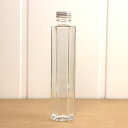ハーバリウム瓶(六角)200ml アルミキャップ付「キャップ色：シルバー」【10】【取寄】 ハーバリウム 瓶・ボトル ガラス瓶の商品画像