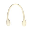 NBK日本紐釦貿易/スリム本革持ち手 アイボリー 約36cm 1組2本/MKT23-IV【10】 手芸用品 持ち手・金具 持ち手 手作り 材料